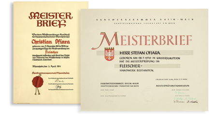 Vetrauen Sie beim Einkauf Ihrer Fleisch- und Wurstwaren einem Meisterbetrieb des Deutschen Fleischereihandwerks: Metzgerei Ofiara in Kaiserslautern